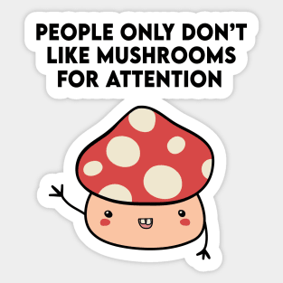 Funny Cute Mushroom Meme Sticker